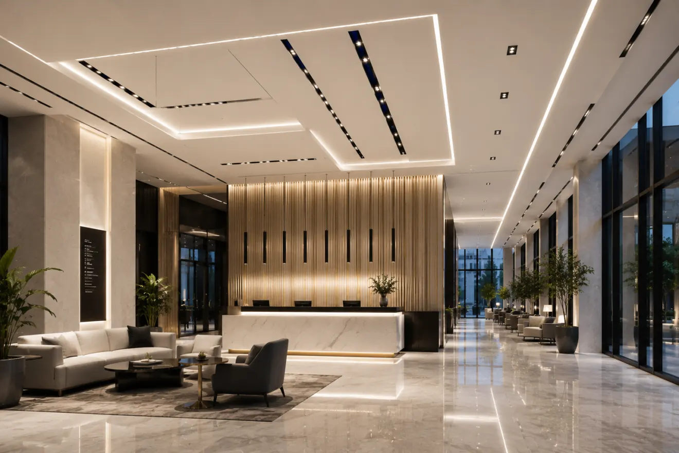 Commercial space developed through lighting consultation