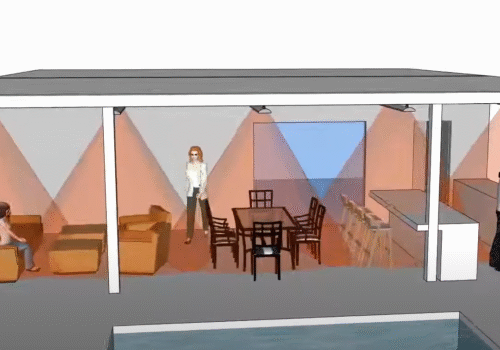 LED lighting solutions with facade design and dialux design in UAE