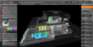 3D lighting simulation for green building architecture, USA