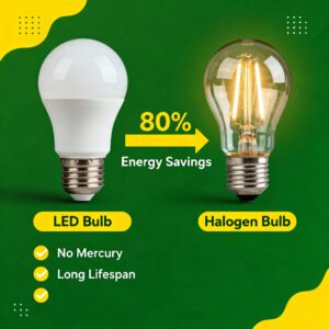 Outdoor landscape lighting with solar LED fixtures, USA