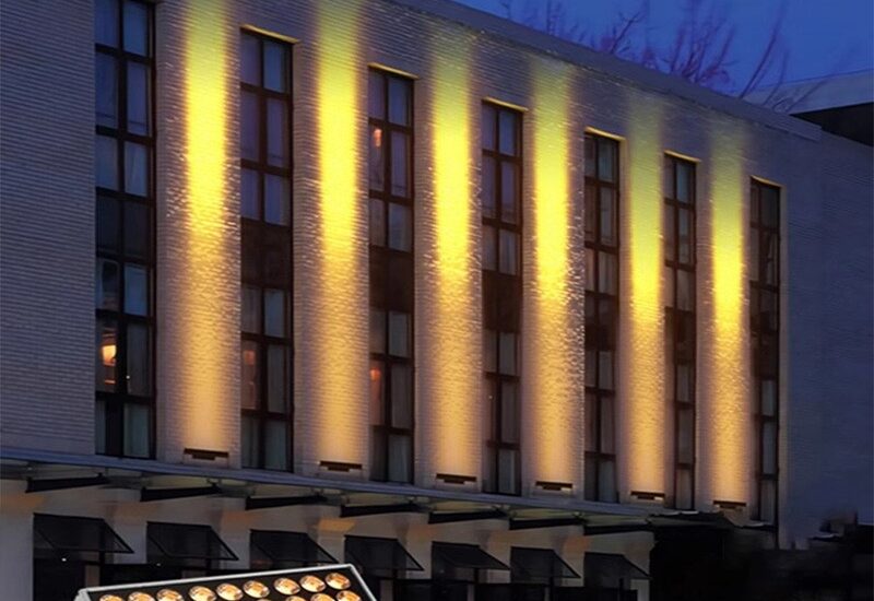Modern Building Lighting Ideas with LED Uplighters
