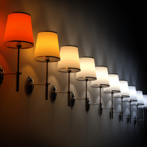 colour temperature in lighting design showing warm to cool light effect