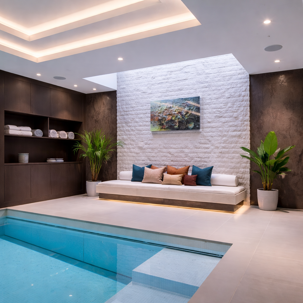 Human centric lighting design creating a comfortable and visually calming interior environment