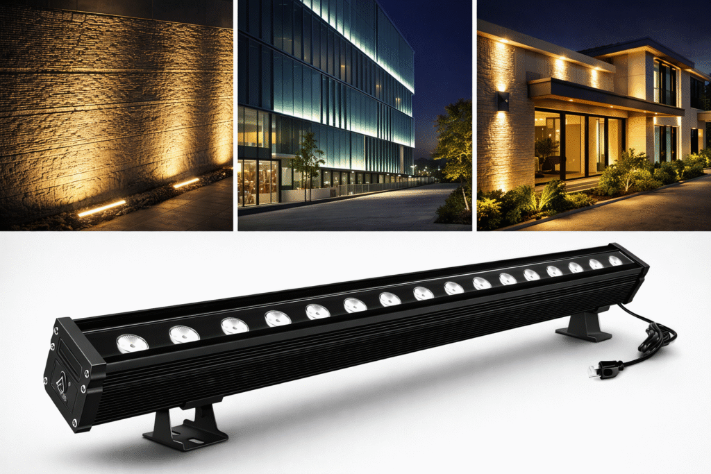climate resistant outdoor facade lighting for buildings in UAE