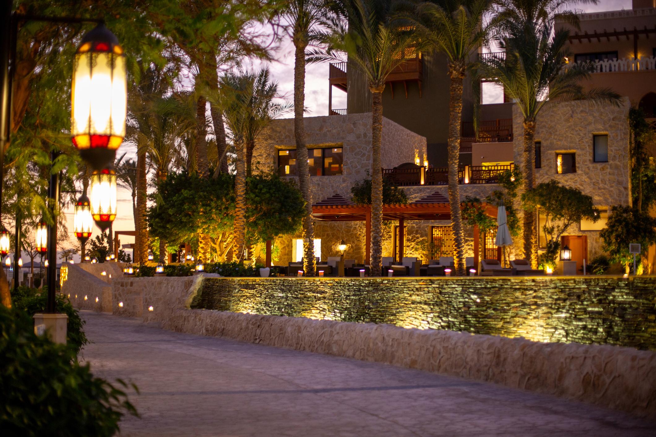 Landscape lighting integrated with public spaces and waterfront areas in Bahrain