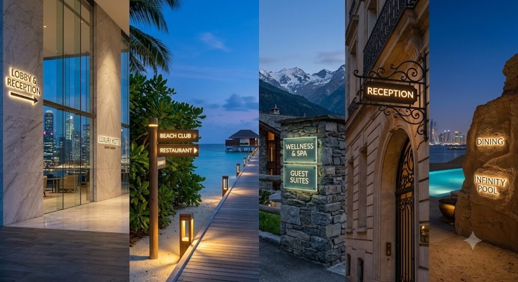 Hospitality Signage Solutions for Hotels, Resorts & Luxury Hospitality Projects