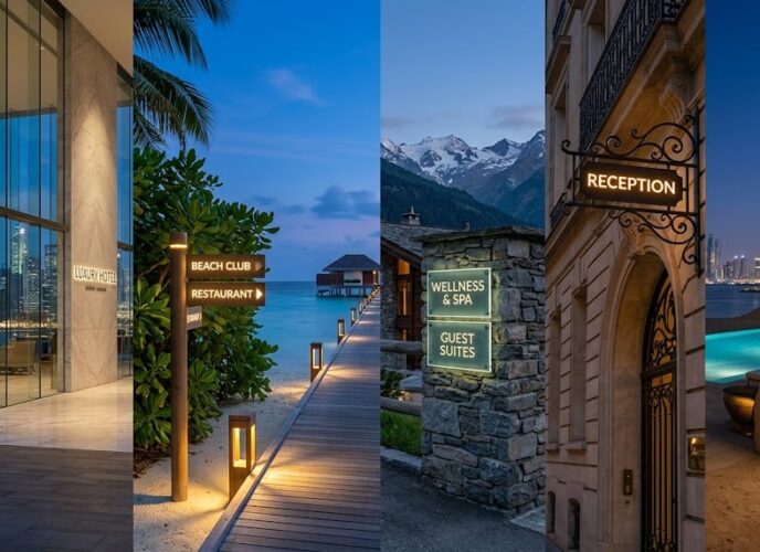 Hospitality Signage Solutions for Hotels, Resorts & Luxury Hospitality Projects