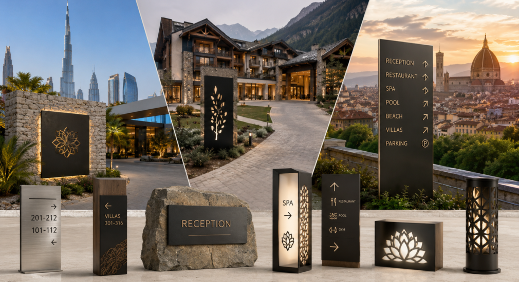 Resort Signage Solutions for Luxury Hospitality & Architectural Projects