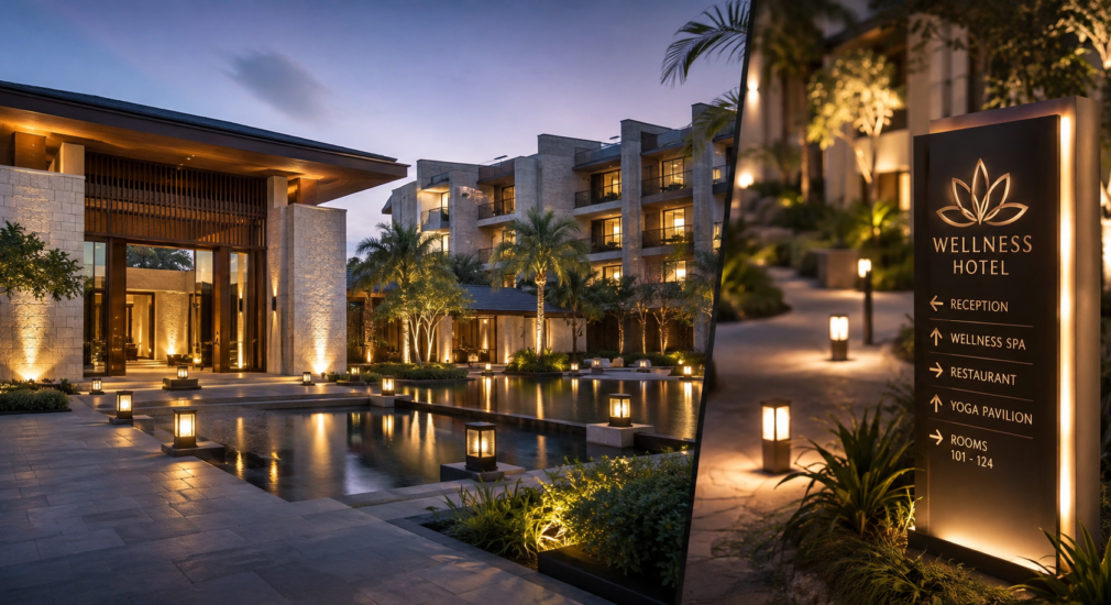 Wellness & Hotel Lighting & Signage Solutions