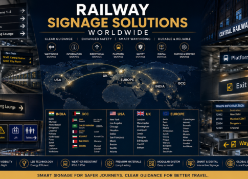 Railway Signage Solutions in India, GCC, USA, UK & Europe