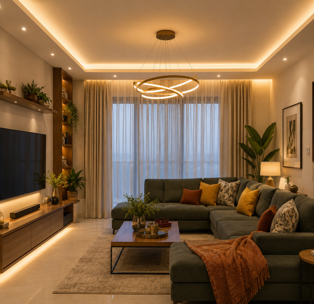 Living Room Lighting design