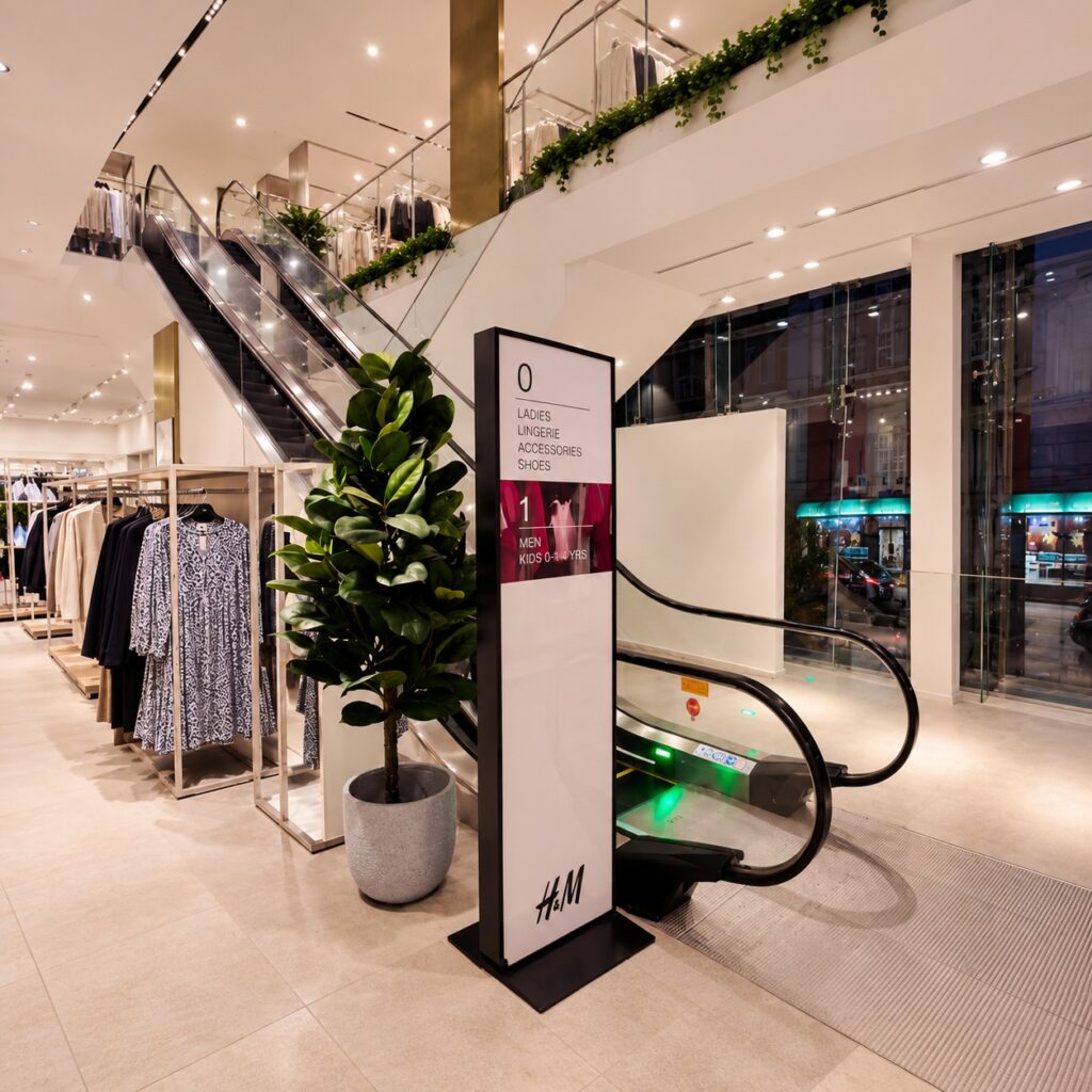 Shopping mall - retail signage